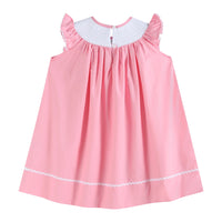 Pink Birthday Girl Smocked Bishop Dress