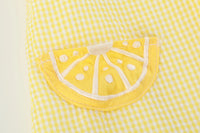 Yellow Lemon Dress and Panty Cover Set