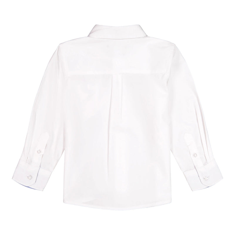 White Poplin Button-Down