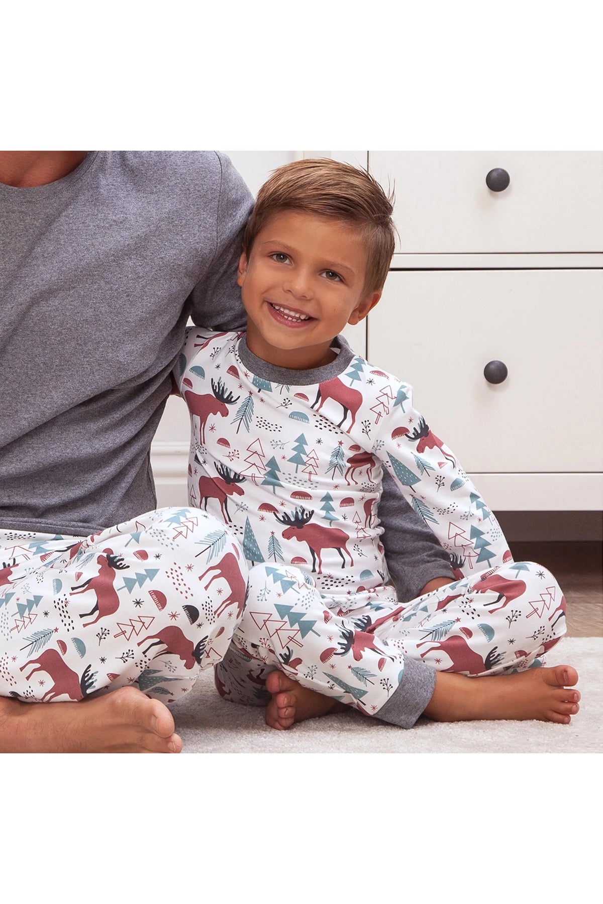 Boy's Moose Tracks Bamboo Pajama Set - Doodlebug Kidz