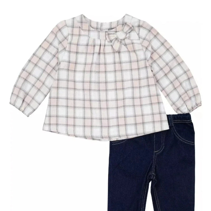 Flannel Plaid Tunic + Jeggings - Doodlebug Kidz