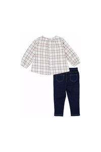 Flannel Plaid Tunic + Jeggings - Doodlebug Kidz