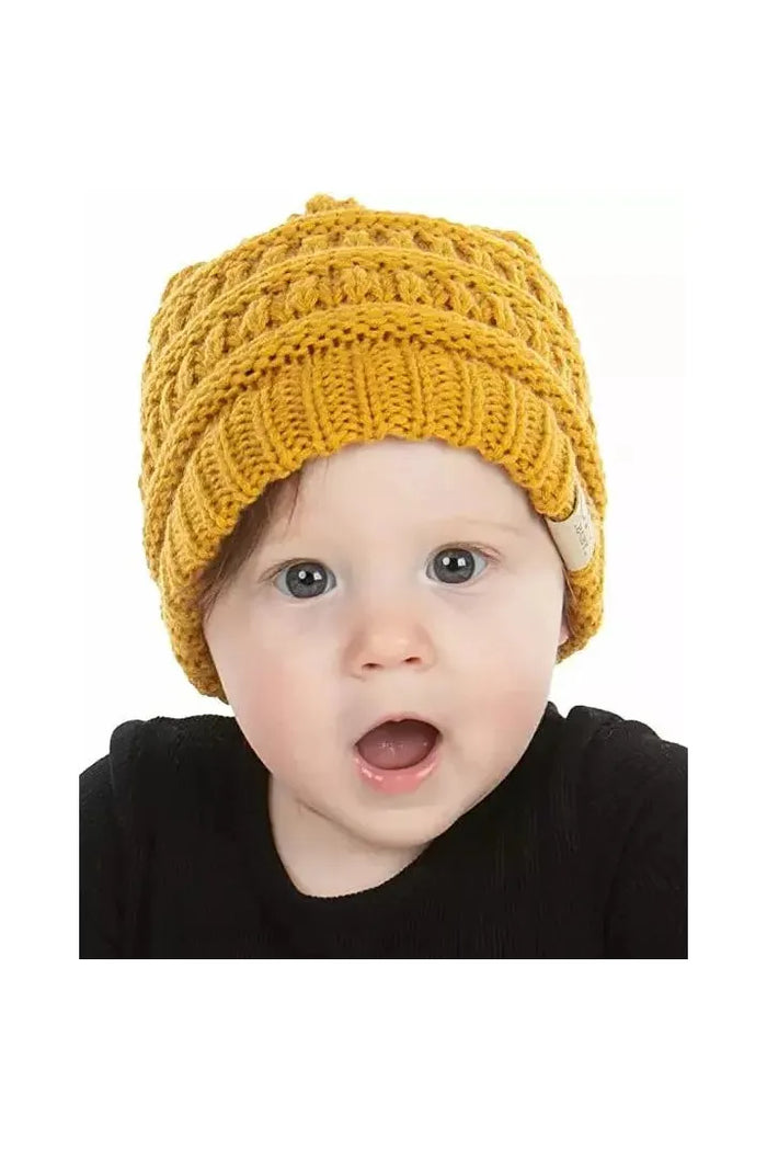 Kids No Pom Beanie - Doodlebug Kidz