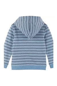 Lightweight Hoodie - Blue Stripe - Doodlebug Kidz