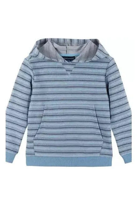 Lightweight Hoodie - Blue Stripe - Doodlebug Kidz