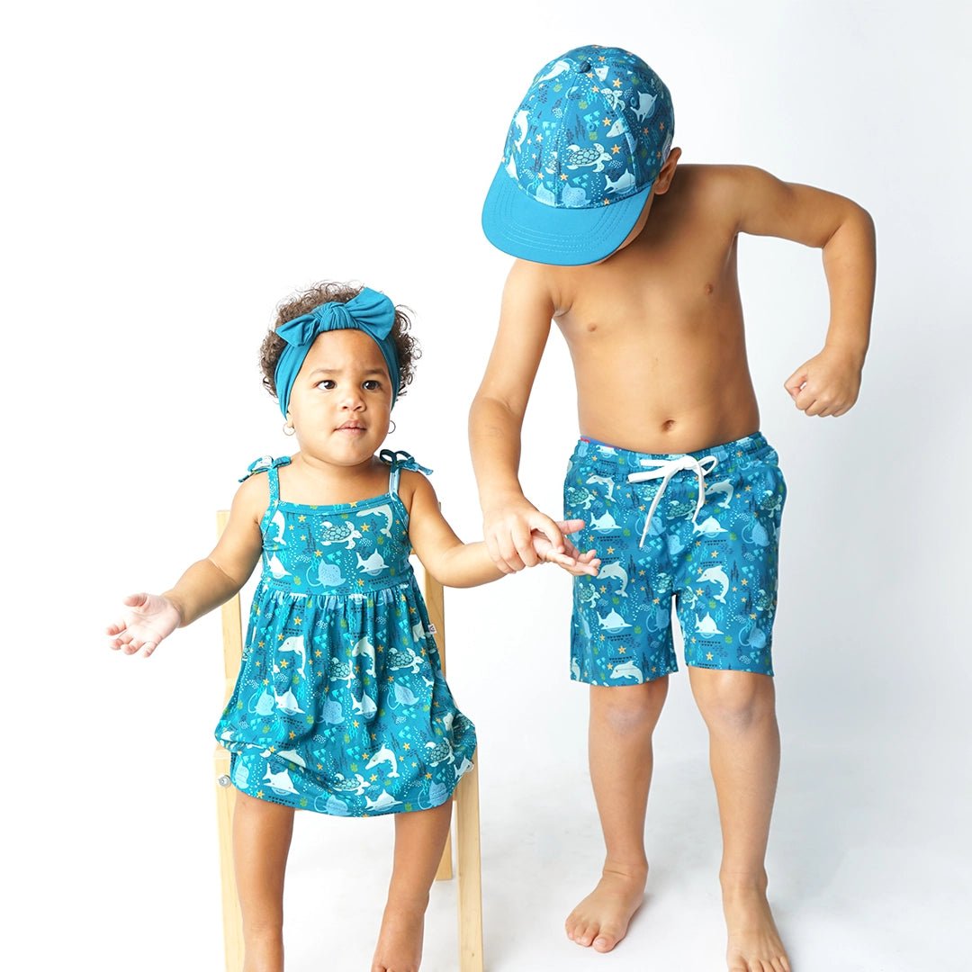 Ocean Friends Viscose Bamboo Twirl Sundress - Doodlebug Kidz