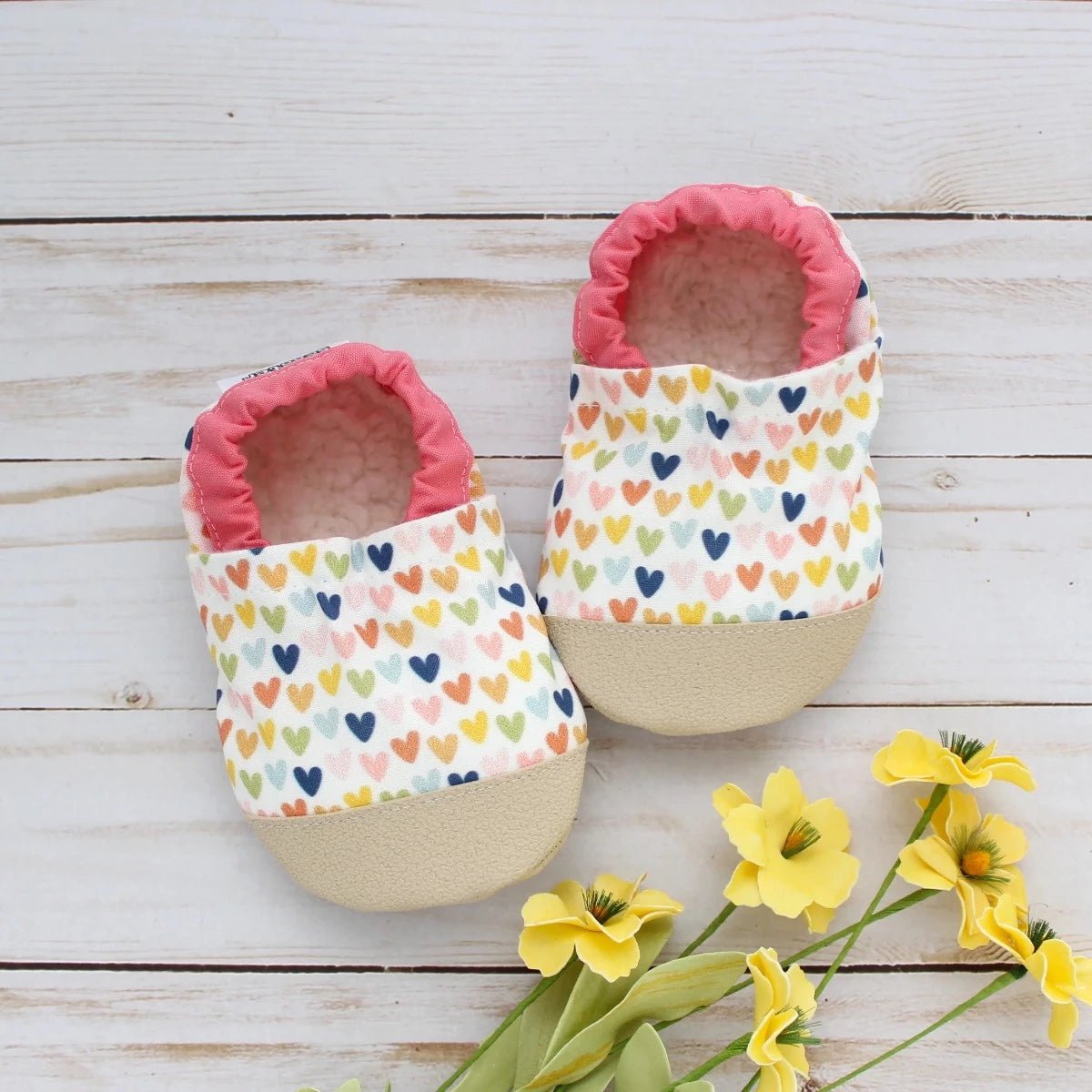 Spring Hearts Baby Shoes - Doodlebug Kidz