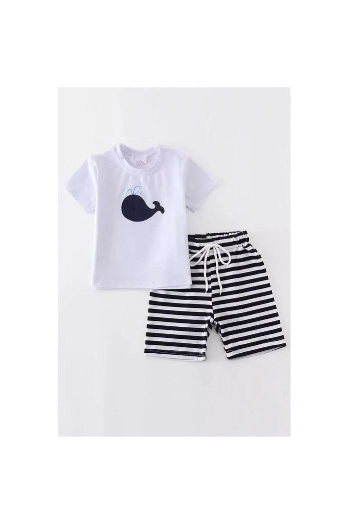 Whale Short Set - Doodlebug Kidz